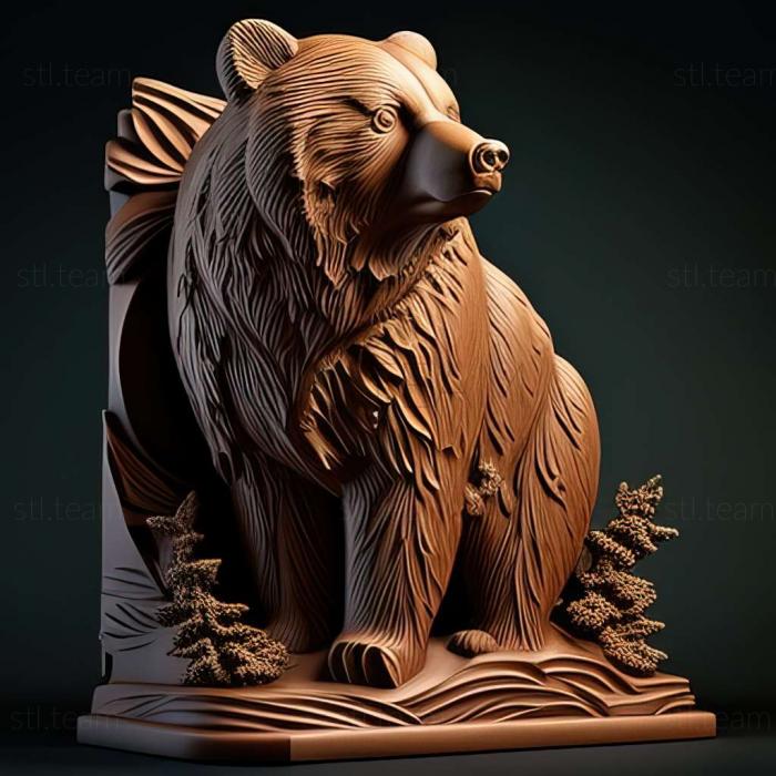 Animals bear 3d model